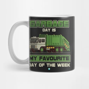 Garbage Day Recycling Trash Truck Gift Idea Mug